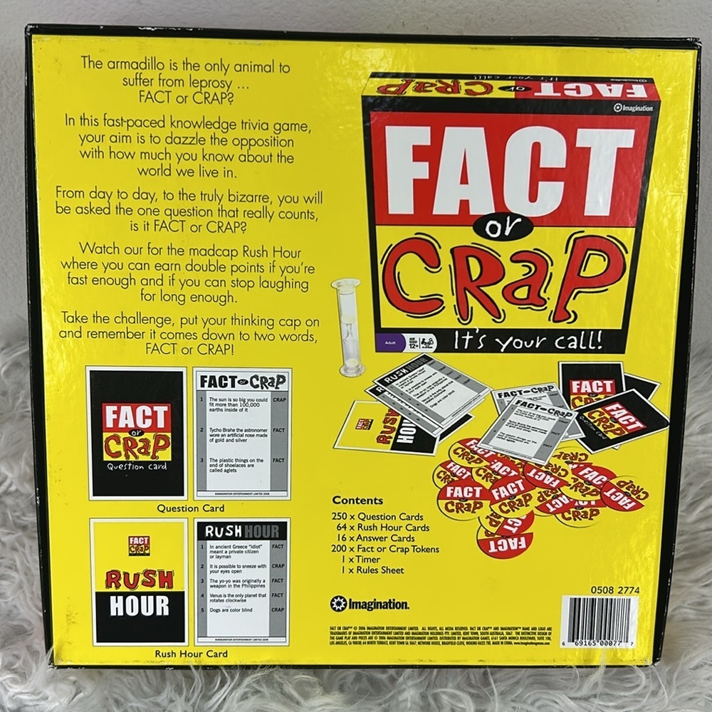 Imagination Fact or Crap Board Game - Picture 2 of 3